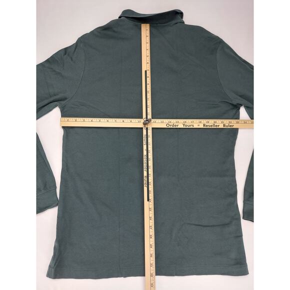 Lands End Men's Long Sleeve Polo Shirts Lot of 2 Green & Butterscotch XLT 46-48 - Picture 11 of 11